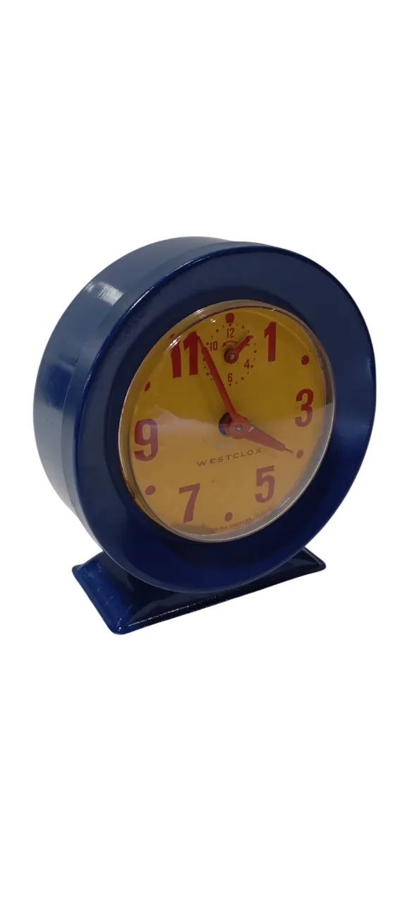 ANTIGO RELÓGIO DESPERTADOR WESTCLOX ANOS 70