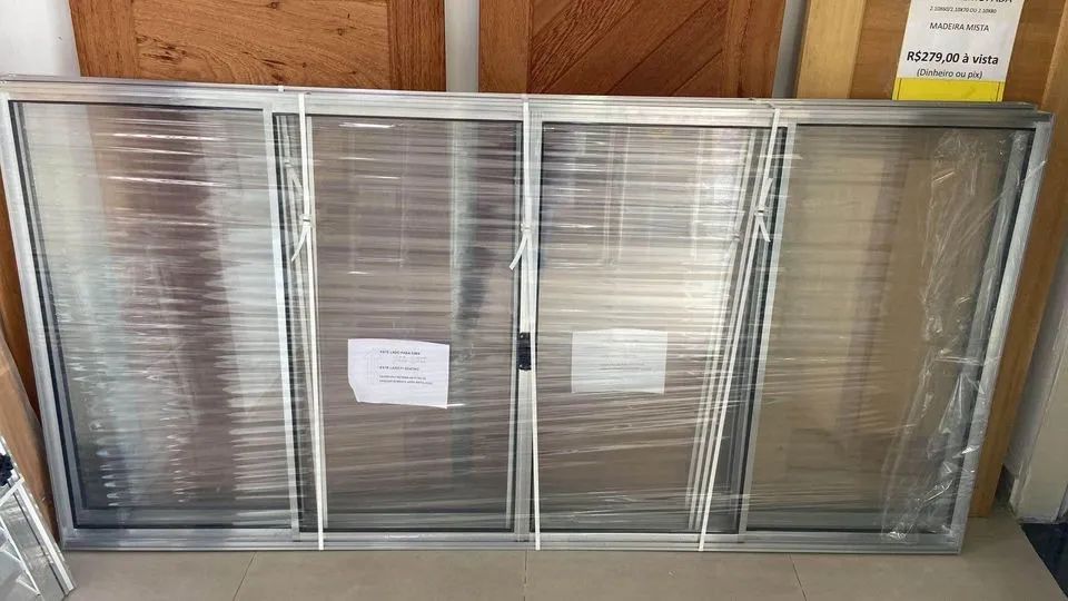 OFERTA IMPERDÍVEL JANELA 4F ALUMÍNIO 1.00X2.00 - Foto 3