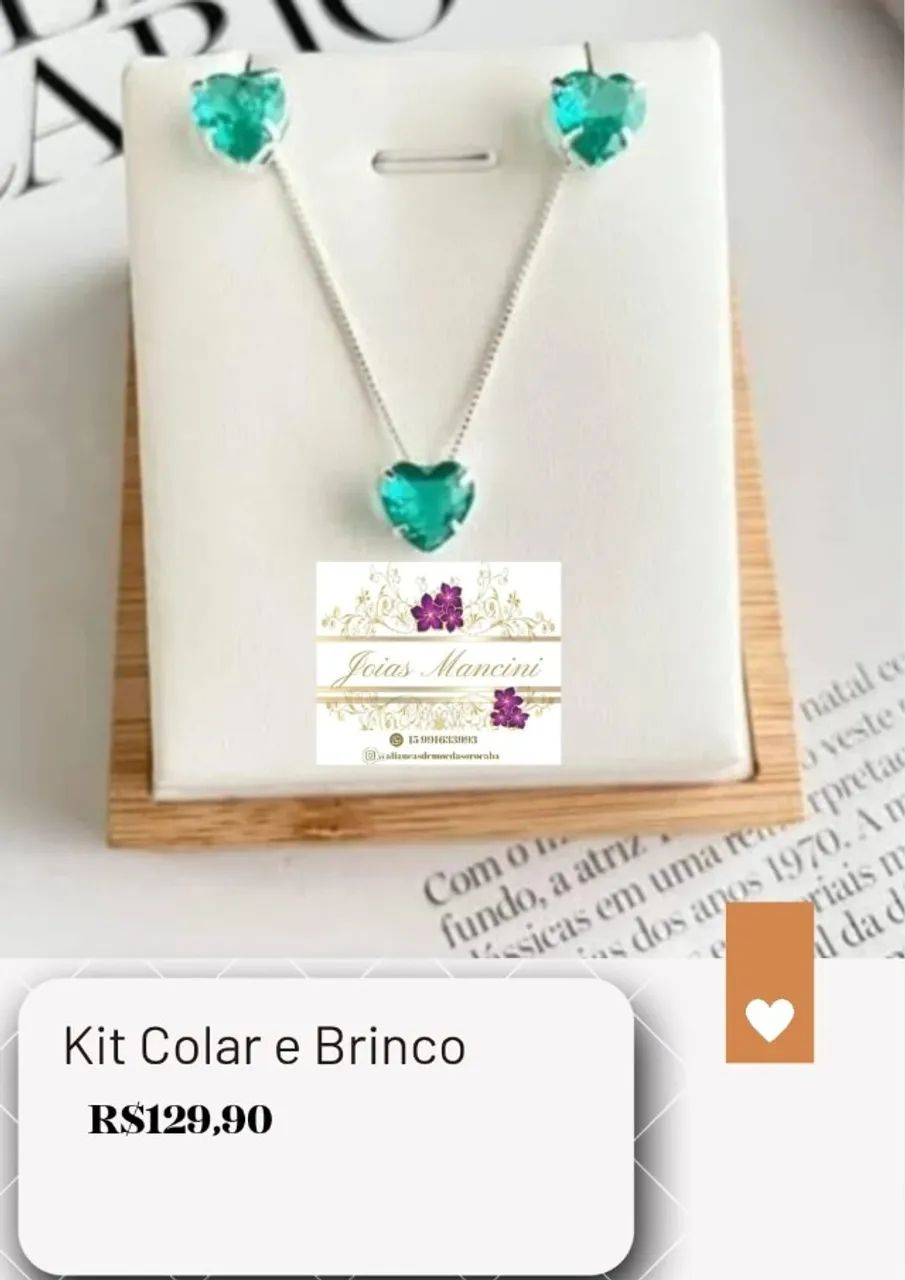 Conjunto Colar e Brinco - Foto 3