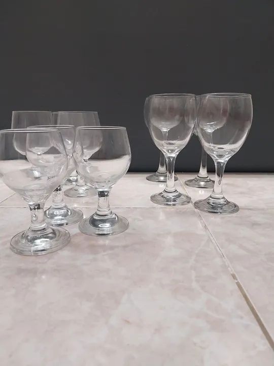 Jogo de Taças de Vidro para Vinho branco, tinto,rosê e água  - Foto 2
