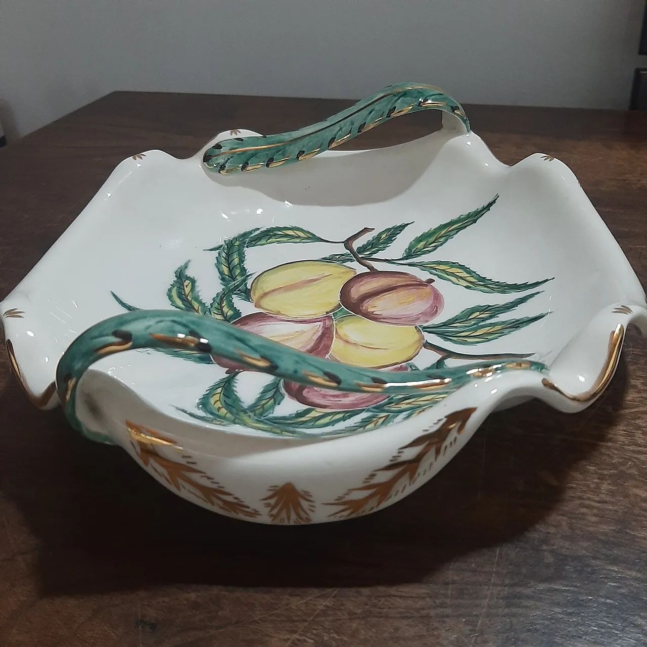 Fruteira de Porcelana Floral de Frutas - Foto 3