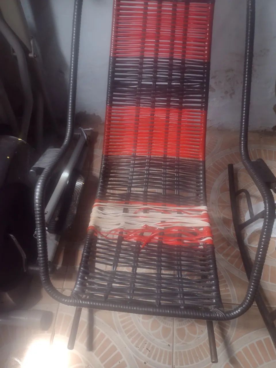 Cadeira de balanço..são Francisco..com detalhes a fazer..parte da solda boa - Foto 4