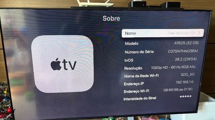 Apple TV 32GB (Modelo A1625) - TV Box de Alta Definição 1080p com Controle Remoto - Foto 5