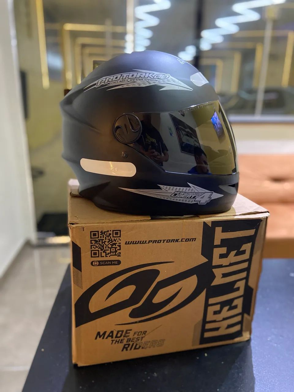 Capacete Protork Lacrado  - Foto 4