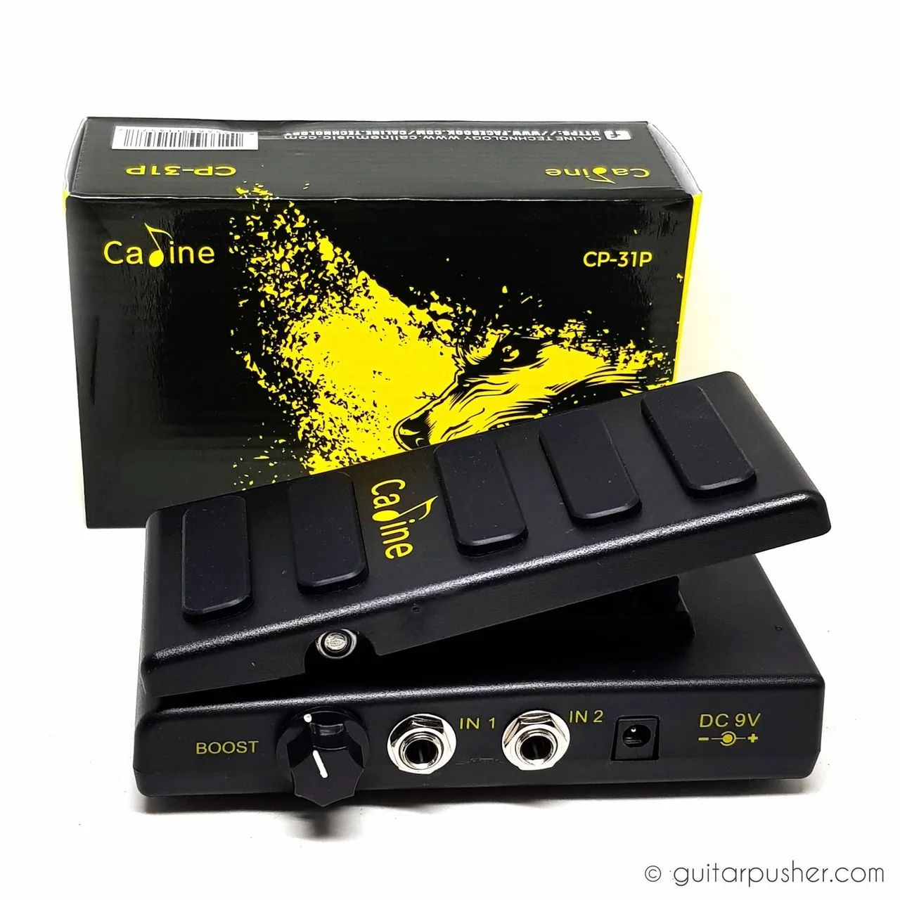 Pedal de Volume e wah /Aumento de Potência Estéreo Caline CP-31V