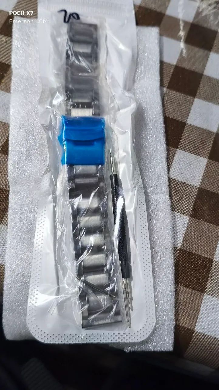 PULSEIRA AÇO INOX SERVE 20mm para TODOS RELÓGIOOS NESSE TAMANHO  - Foto 2