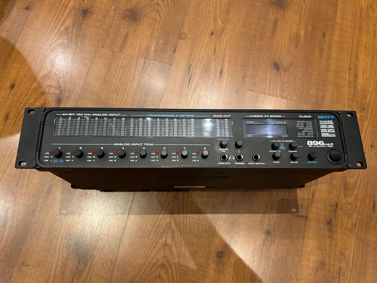Interface Motu 896 mk3 hybrid usb 28 in 32 outs - Equipamentos e