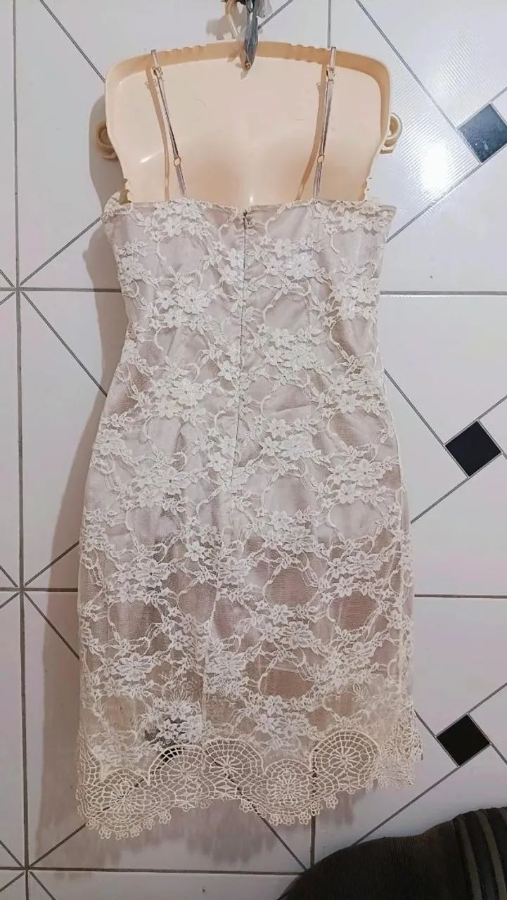 Vestido da marca fio jeitoso em renda e guipir - Foto 2