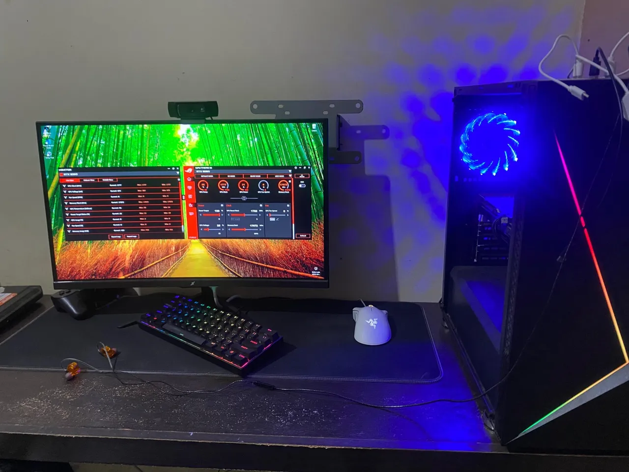 PC Gamer com Iluminação RGB e Desempenho Impecável Ryzen 5 5000 rtx 3060 24gb ram ssd 1tb