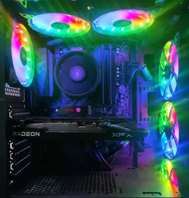 Pc Gamer Cougar Ryzen 5 4500 RX 7600 = 4060 - Foto 3