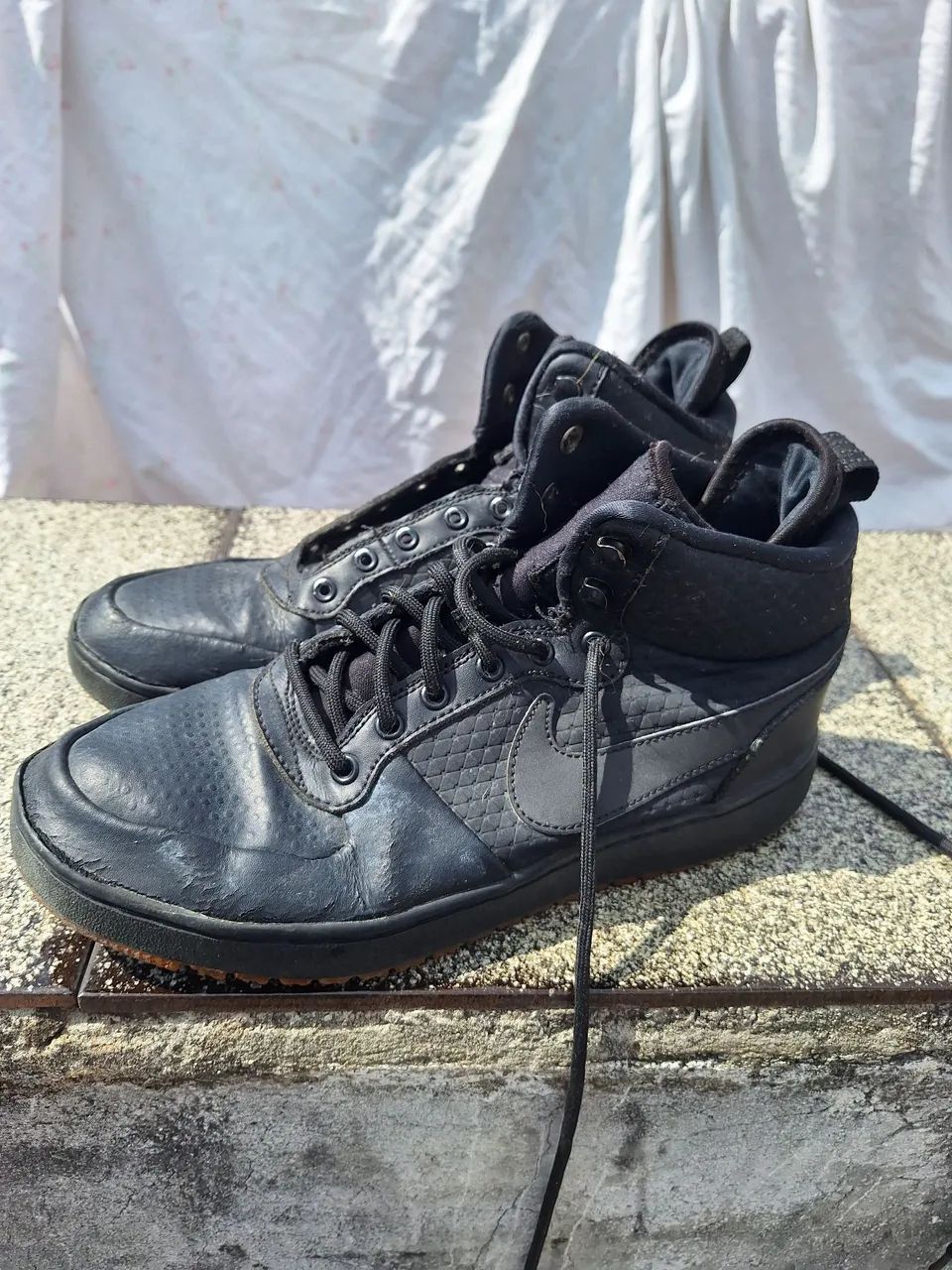 Para Botinha Nike Preta Bota Nike Preta ORIGINAL Calçados Arraial