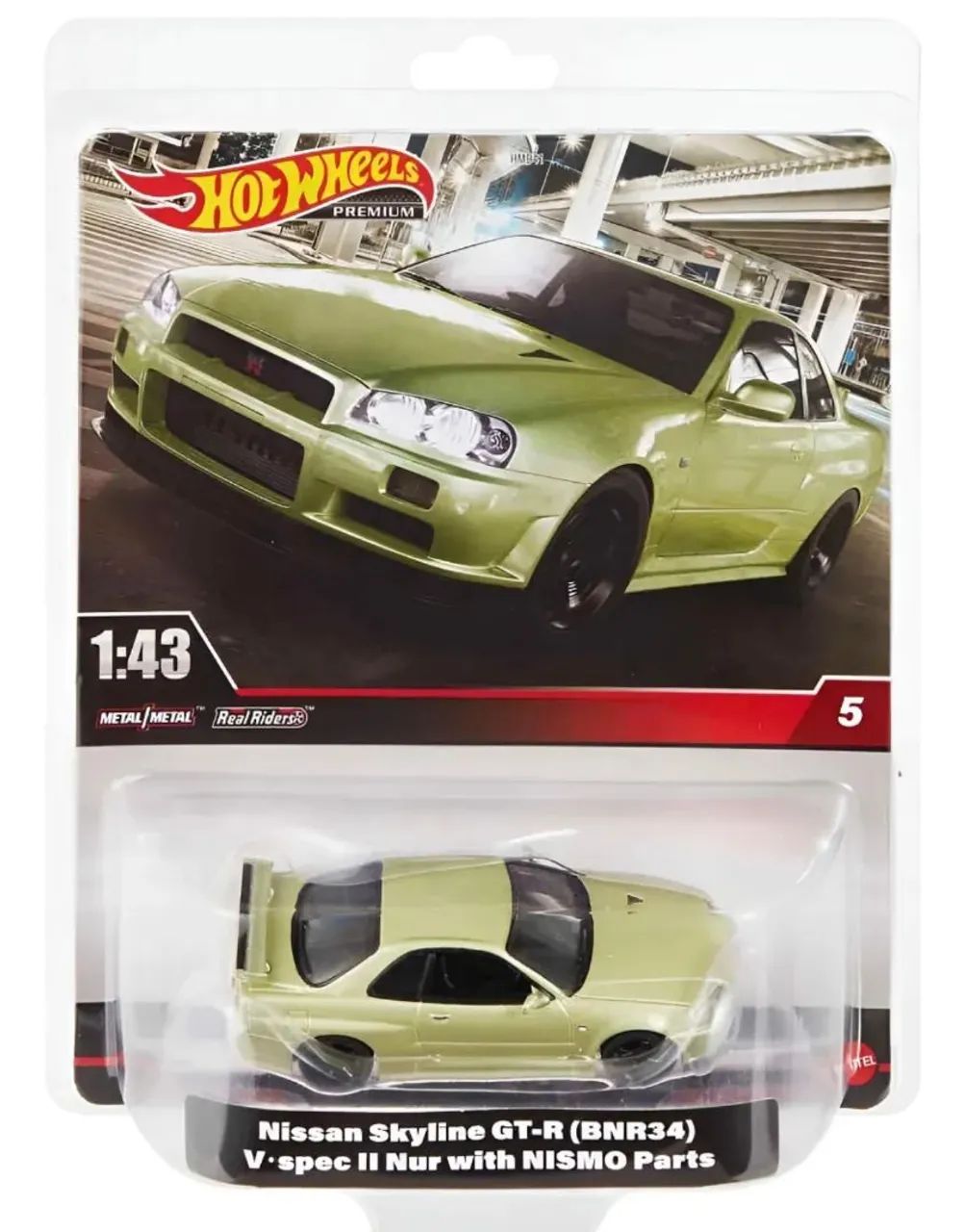 ミニカー 1/43Nissan Skyline GT-R Vspec N1 Testcar Hot Wheels Premium Nissan Skyline GT-R NR34) escala 1/43 - Hobbies