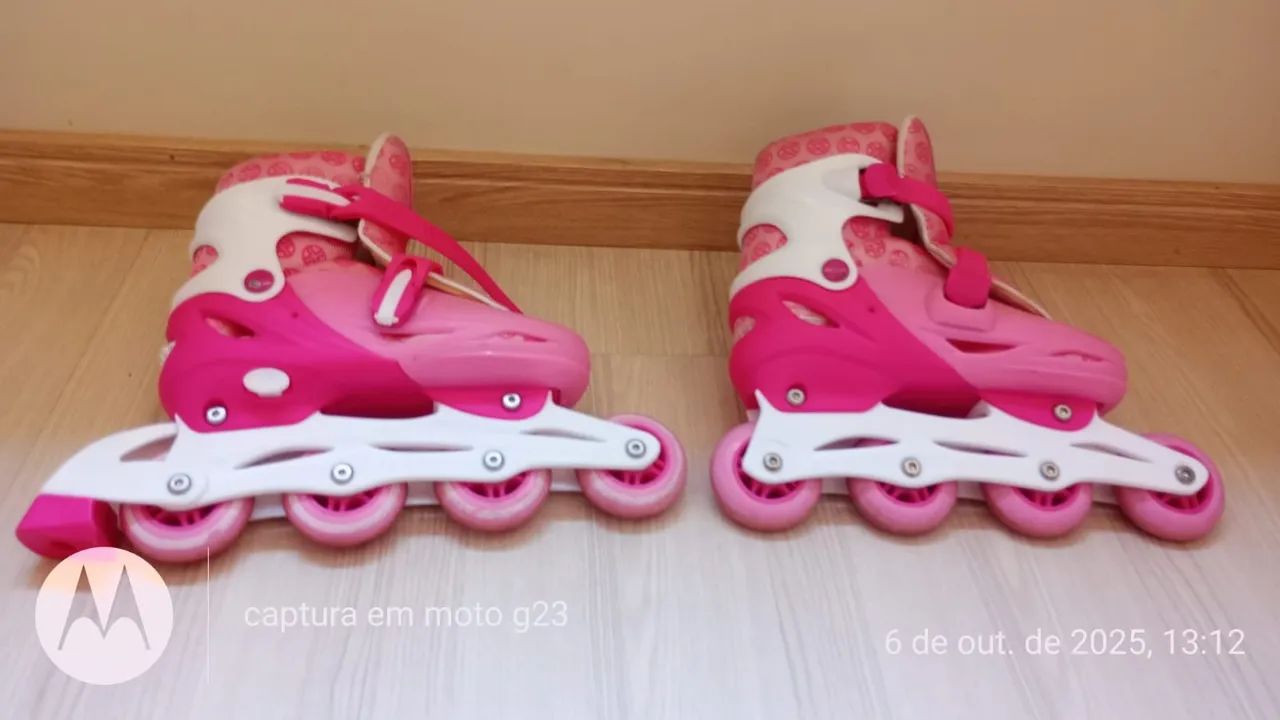 Patins feminino rosa pink n°37/38 - Foto 3