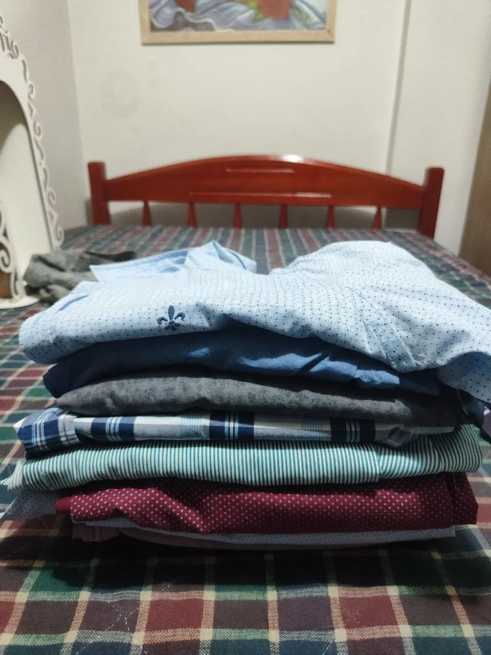 Conjunto de camisas de manga comprida - diversas cores