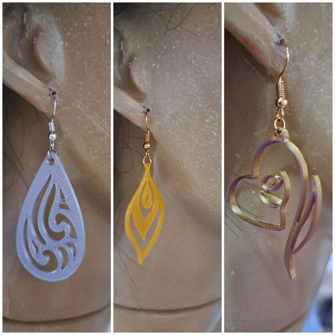6 pares Brincos Artesanais - Diversos Modelos Exclusivos - Foto 5