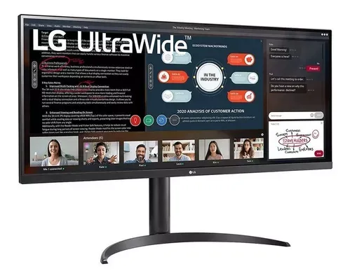 Monitor Ultrawide LG 34 Ips Full Hd Hdr10 Amd Freesync 34wp Cor Preto 100V/240V