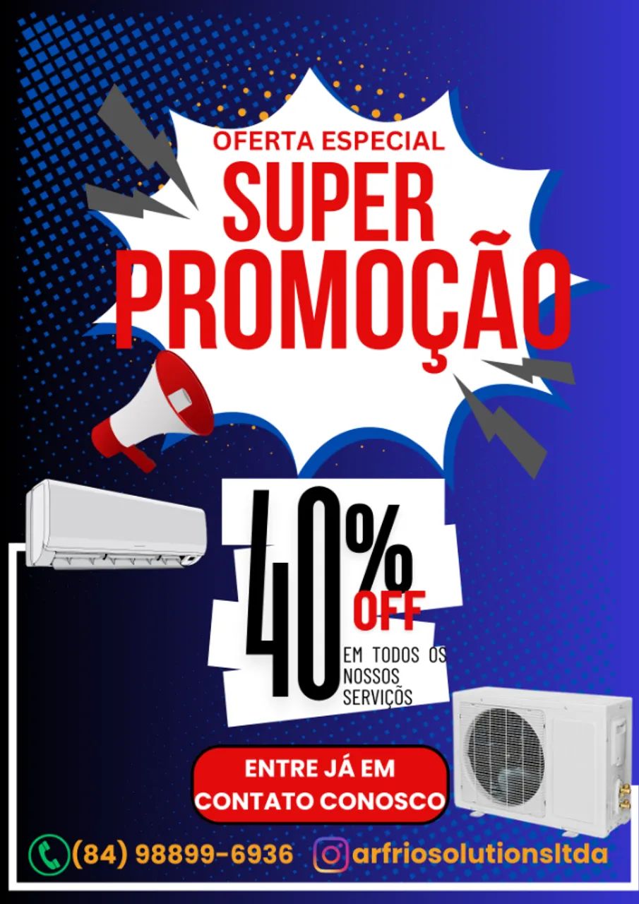 Corre e aproveita a promoção!!! Instalação de ar condicionado split com o melhor preço