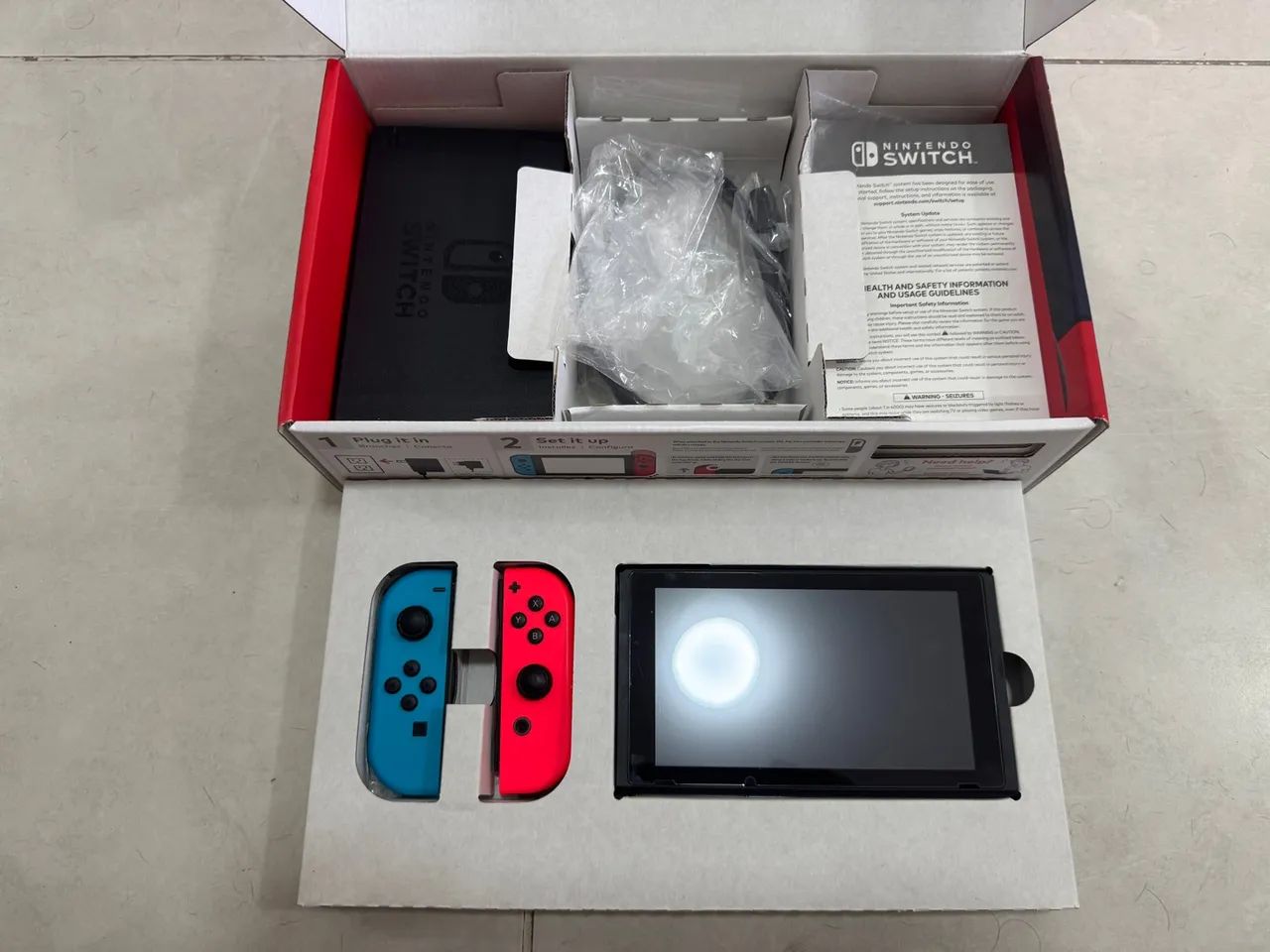 Nintendo Switch v2 com case e pelicula  - Foto 2