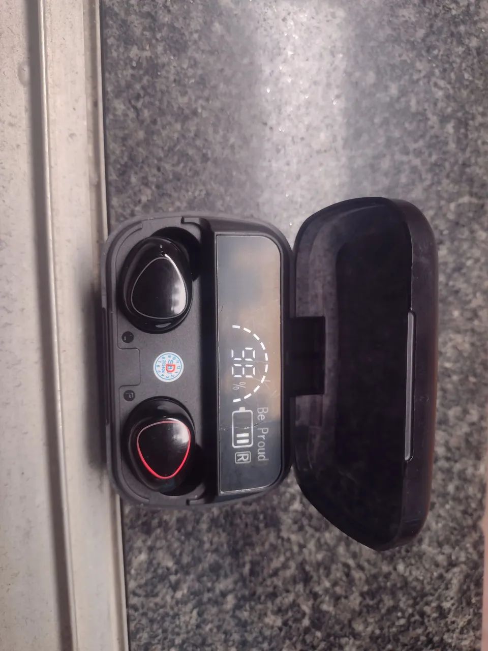 Fones de Ouvido Bluetooth TWS com Estojo de Carregamento