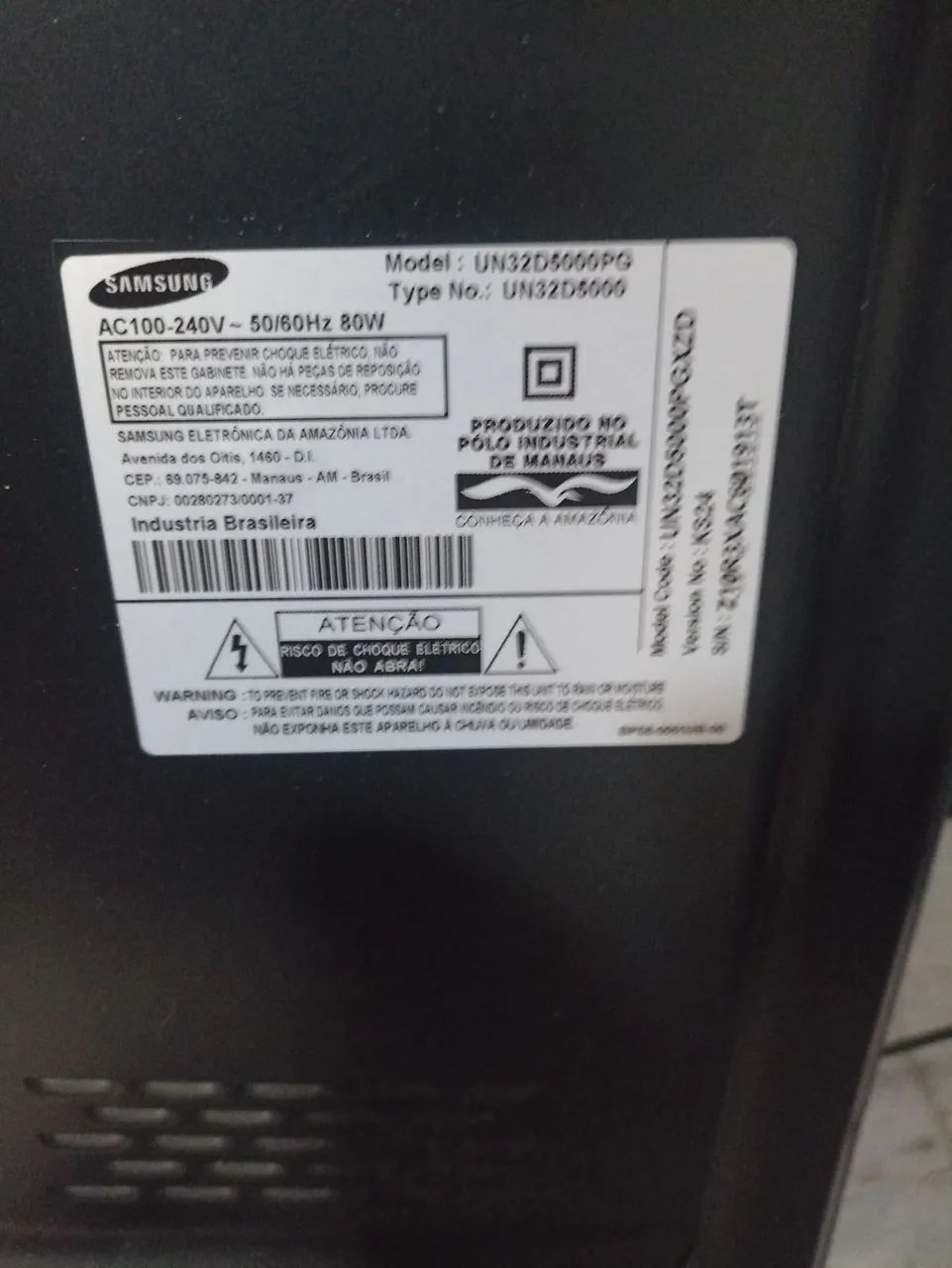 TV Samsung 32 polegadas