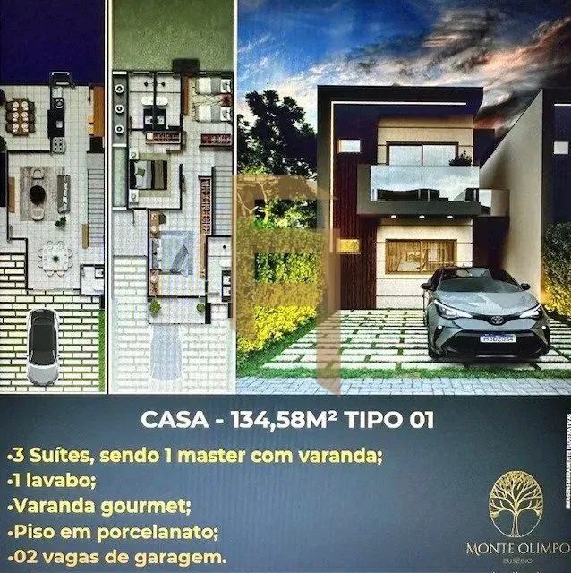 Casas Duplex 134m², 158m², 181m², 186m² na Entrada do Eusébio - Melhor localização - Foto 3