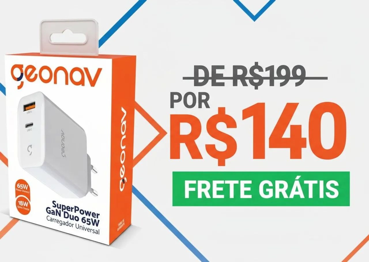 Carregador Geonav 65w 