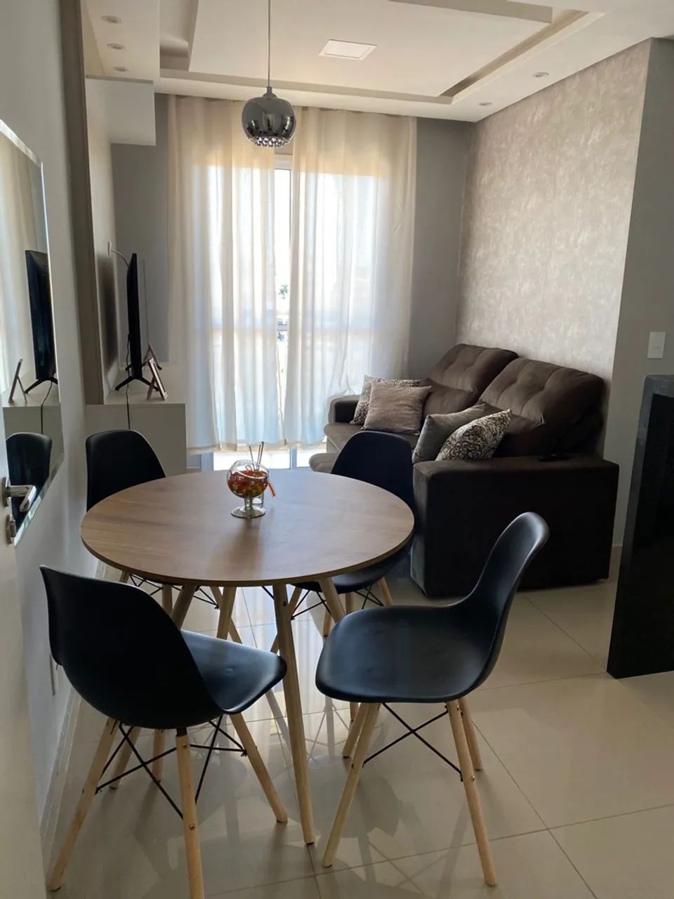 Mesa com 4 cadeiras produto novo com garantia  - Foto 4