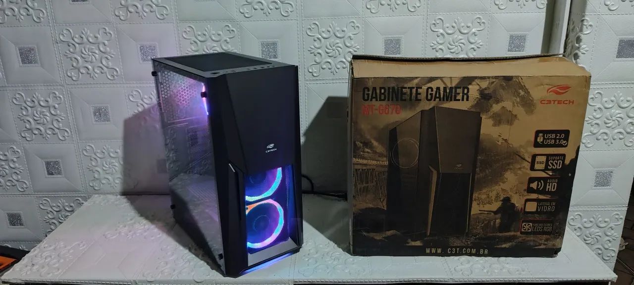 CPU i5 - SSD 240gb - 16gb memória ram - Gabinete argb 