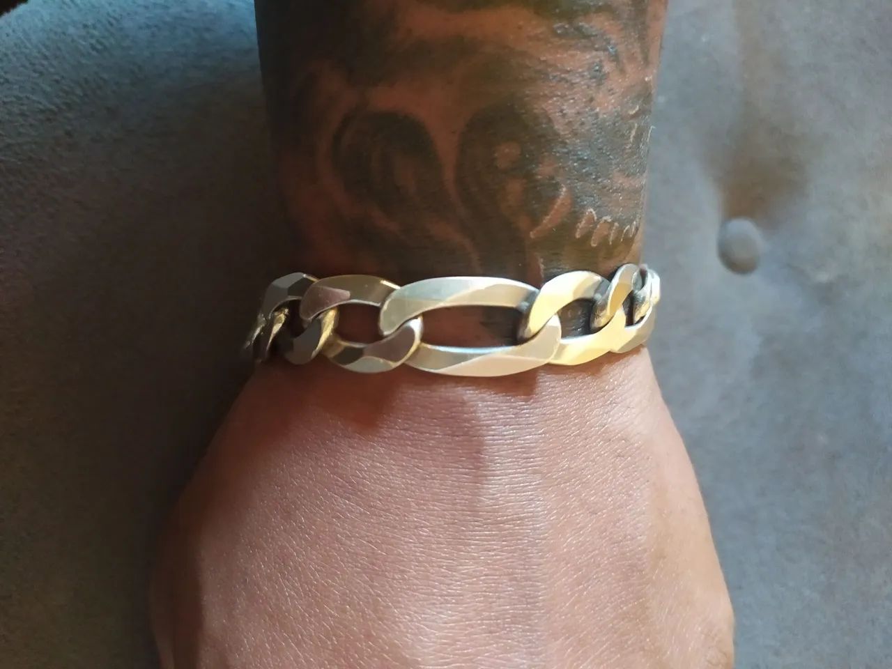 Pulseira de Prata Masculina - Corrente Grosso
