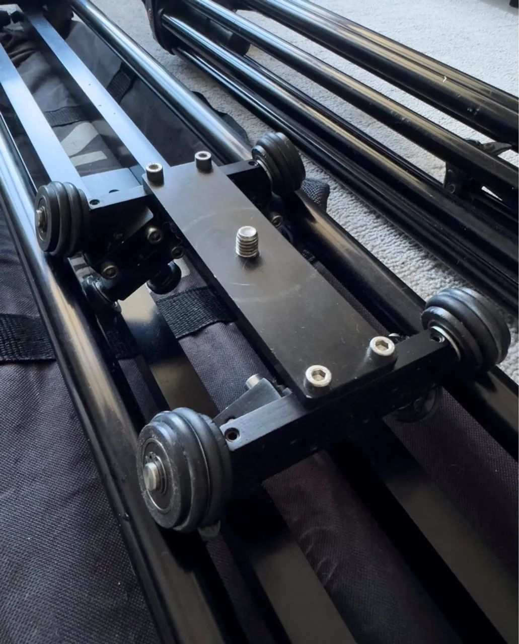 Slider para Câmera Profissional + Tripé manfroto 547B - Foto 2