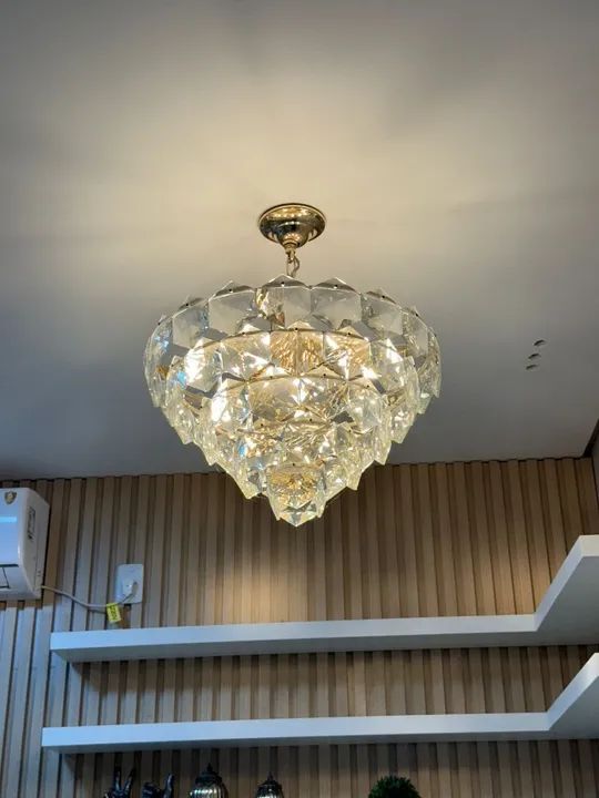 LUSTRE DE CRISTAL/PENDENTE/LUMINÁRIA - Foto 2