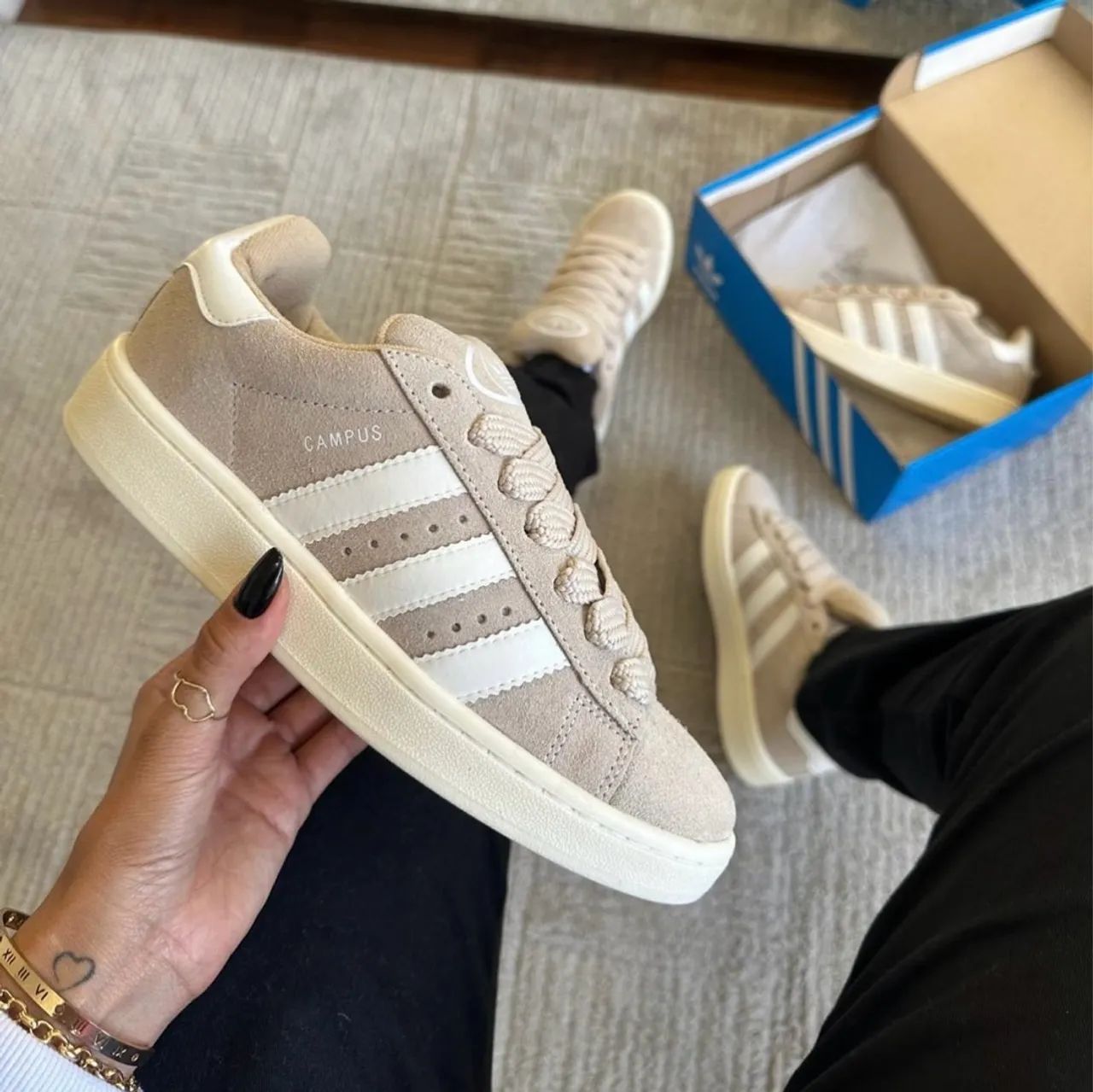 Tênis Adidas Campus 00s Bege - Foto 3