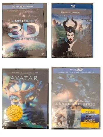  Coleção 12 Filmes em Blu-ray 3D - Raros e Originais! Pacote por R$400 - Foto 3