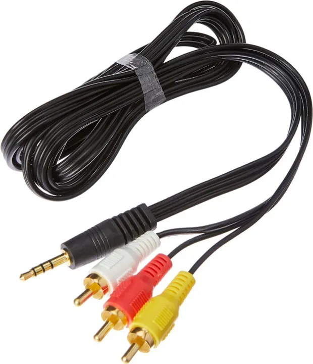Cabo P2 Para Av 3 Rca Tv Box Lcd Tubo Receptor Áudio Vídeo 4.5