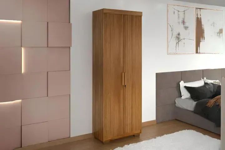 Armário multiuso organizador 2 portas cinamomo