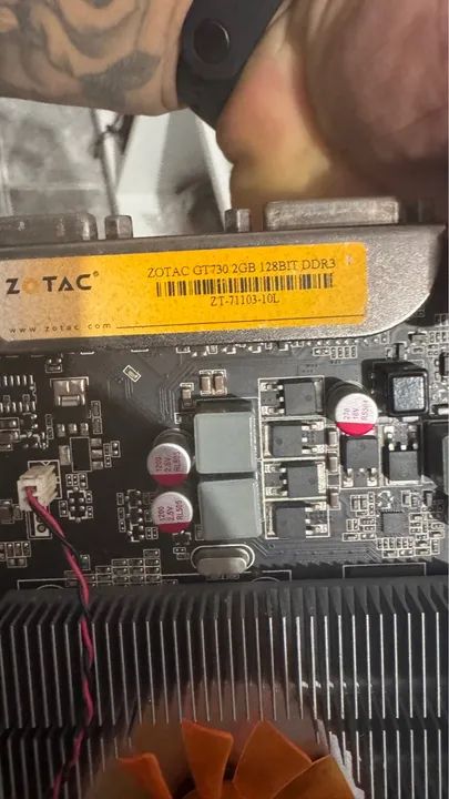 Placa de vídeo gt730 Zotac 2gb 128bits - Foto 2