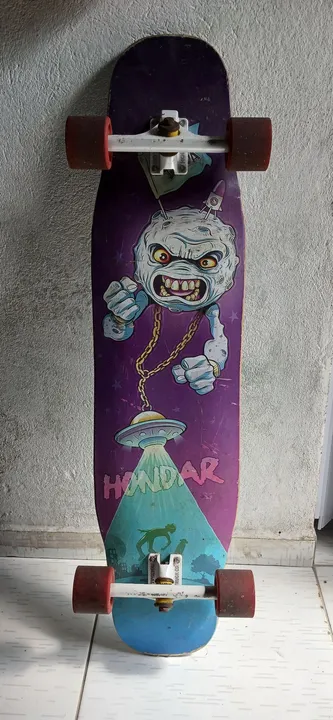 Shape Longboard Hondar Freeride Douglas Da Lua Roxo/Azul