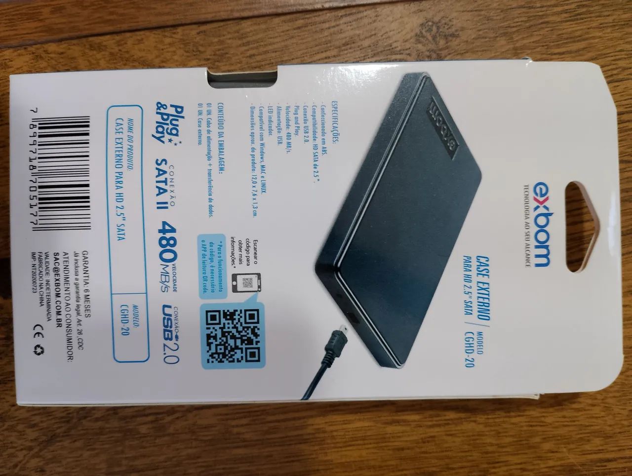 Case Externo para HD 2.5 SATA Exbom CGHD-20 - Foto 2