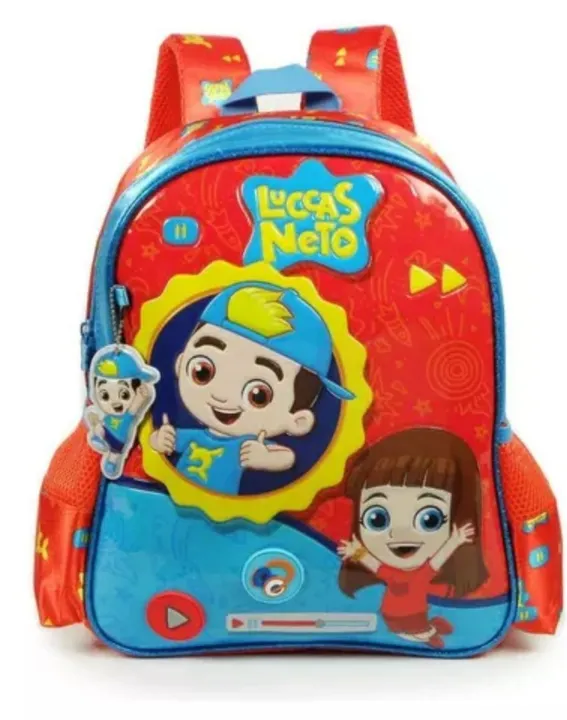 MOCHILA ESCOLAR + LANCHEIRA - LUCCAS NETO