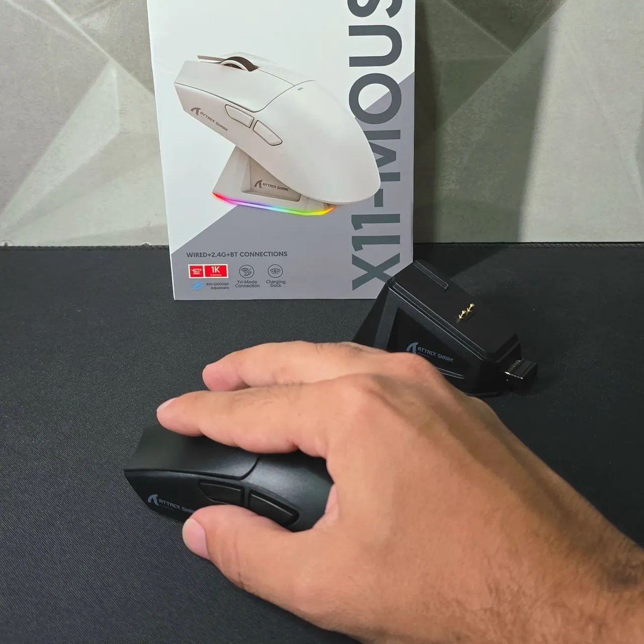 Mouse Gamer sem Fio Attack Shark X11 - Foto 3