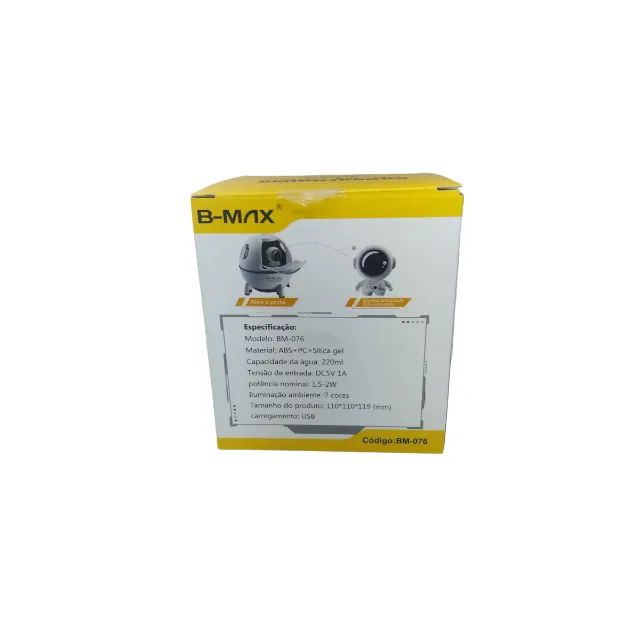 UMIDIFICADOR ASTRONAUTA CAPSULA ESPACIAL COM LUZ NOTURNA COLORIDA B-MAX BM-076 - Foto 2