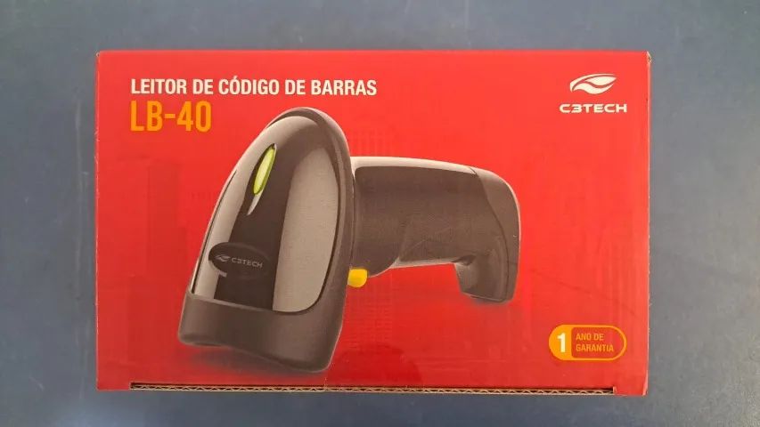 LEITOR DE CÓDIGO DE BARRAS LB-40 C3TECH NOVO LACRADO FRETE GRÁTIS PARA MACEIÓ