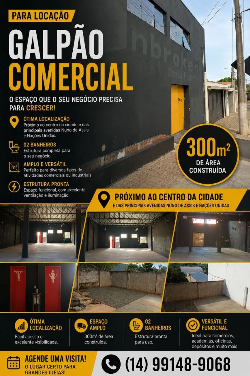 Galpão comercial em ótima localização 