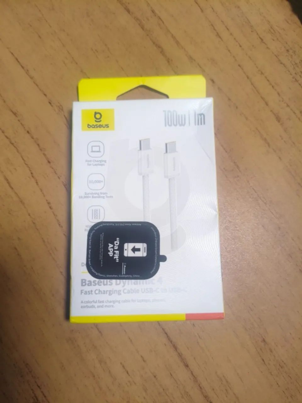 Cabo Baseus Dynamic 4 USB-C/USB-C 100W - R$ 32