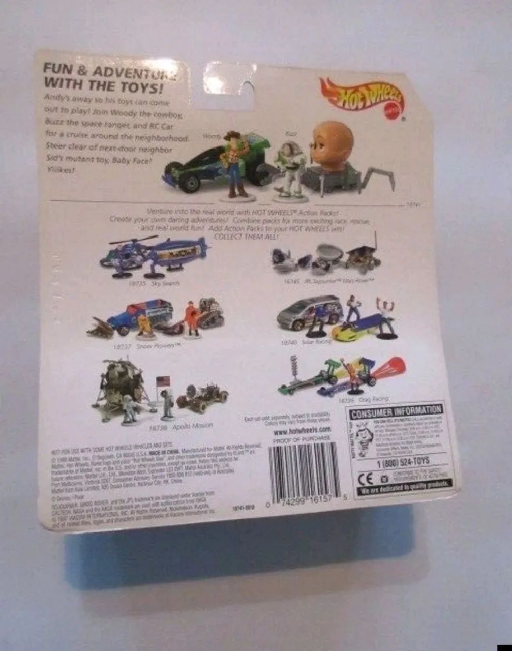 Hot Wheels Action Pack Toy Story RC Car e Baby Face - Foto 3