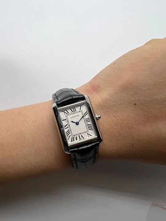 Relógio CARTIER TANK PULSEIRA DE COURO [PREMIUM] - Foto 4