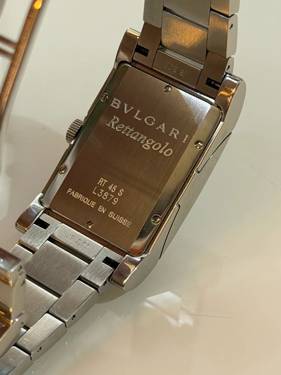 Relógio Bvlgari Rettangolo automático usado - Foto 3