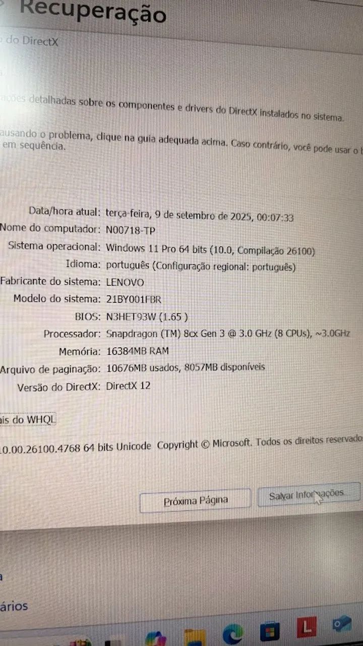 Notebook Lenovo X13s Snapdragom 16GB RAM - Foto 4