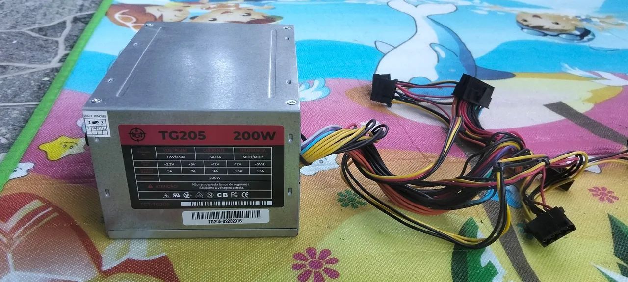 Fonte tgt 205- 200W usada