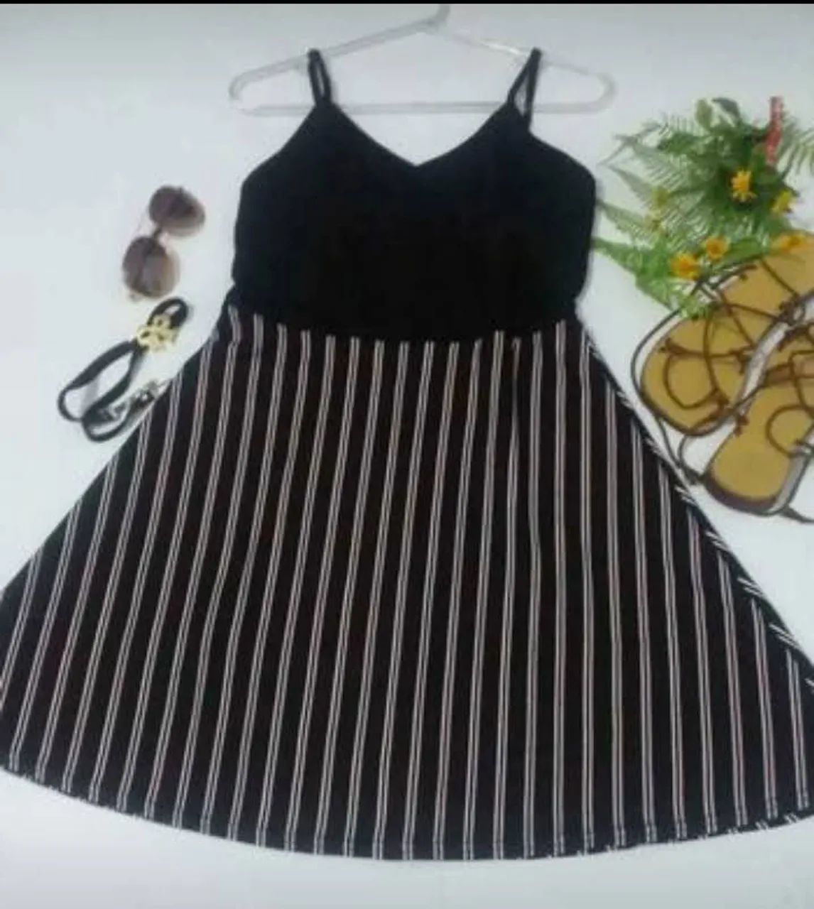 Vestido alça curto 